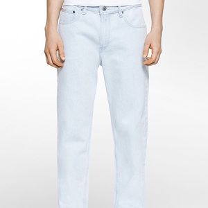 Calvin Klein Ice Blue Model  Anti Fit Jeans Grunge